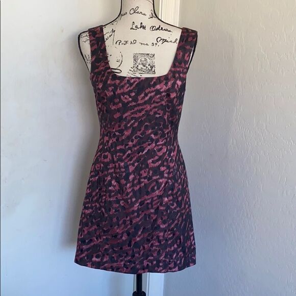 Jay Godfrey For Nordstrom Leopard Print Design Dress Animal Print Mobwife Event - Picture 2 of 13